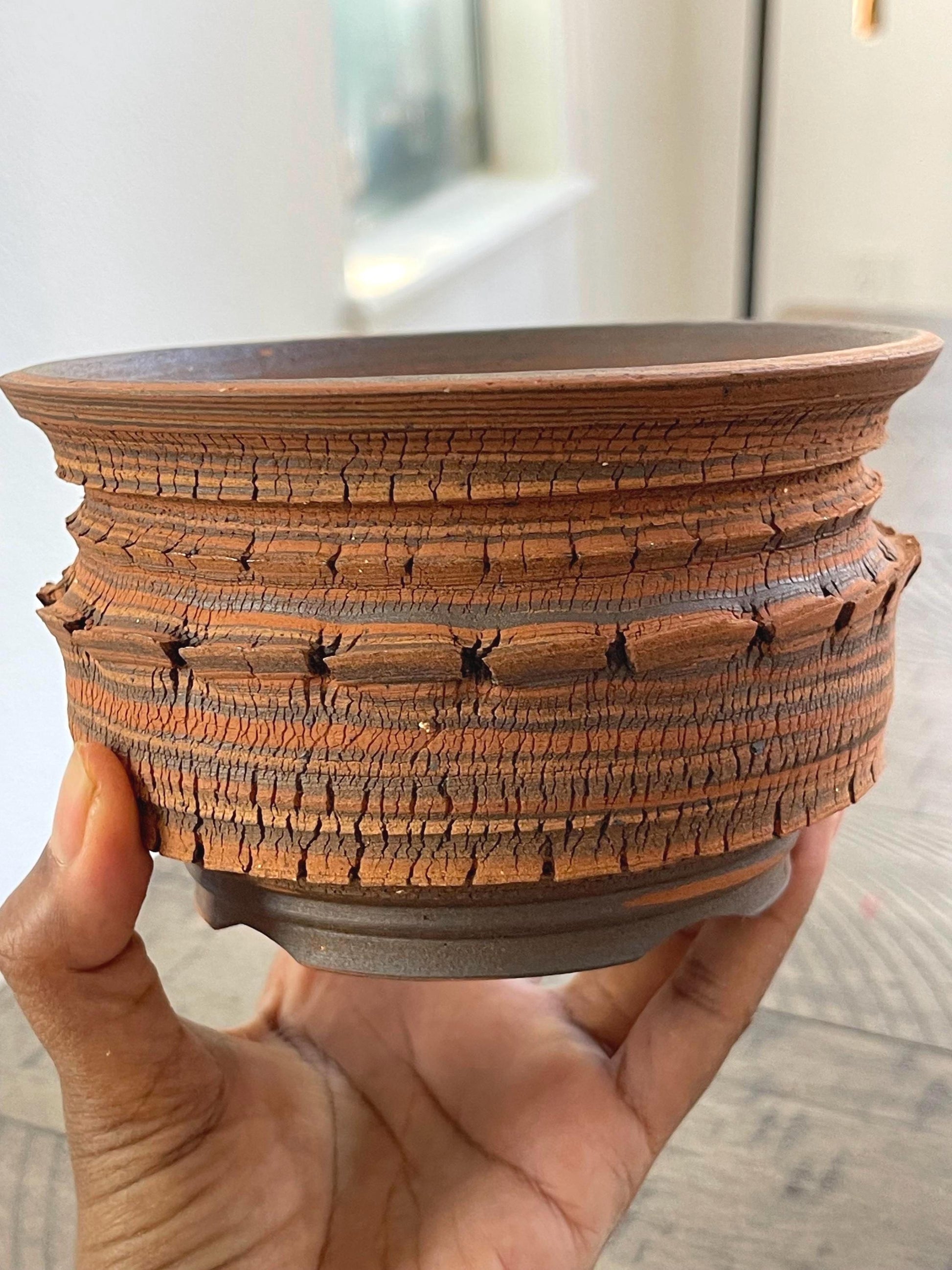 Handmade Pottery with Drainage Holes | Planter